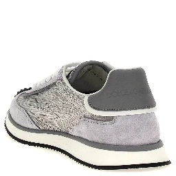 Gray Calfskin Athletic Sneakers