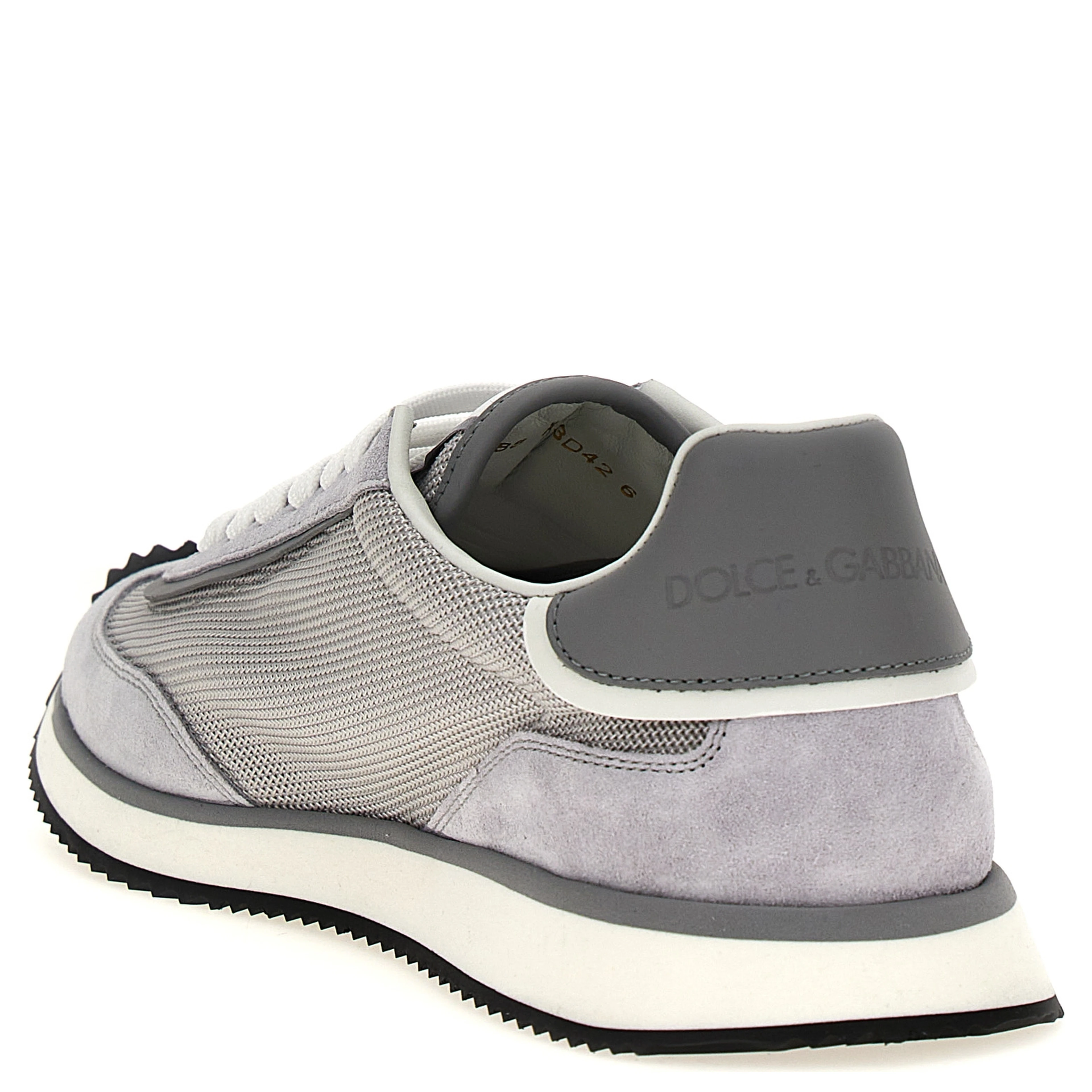 Gray Calfskin Athletic Sneakers