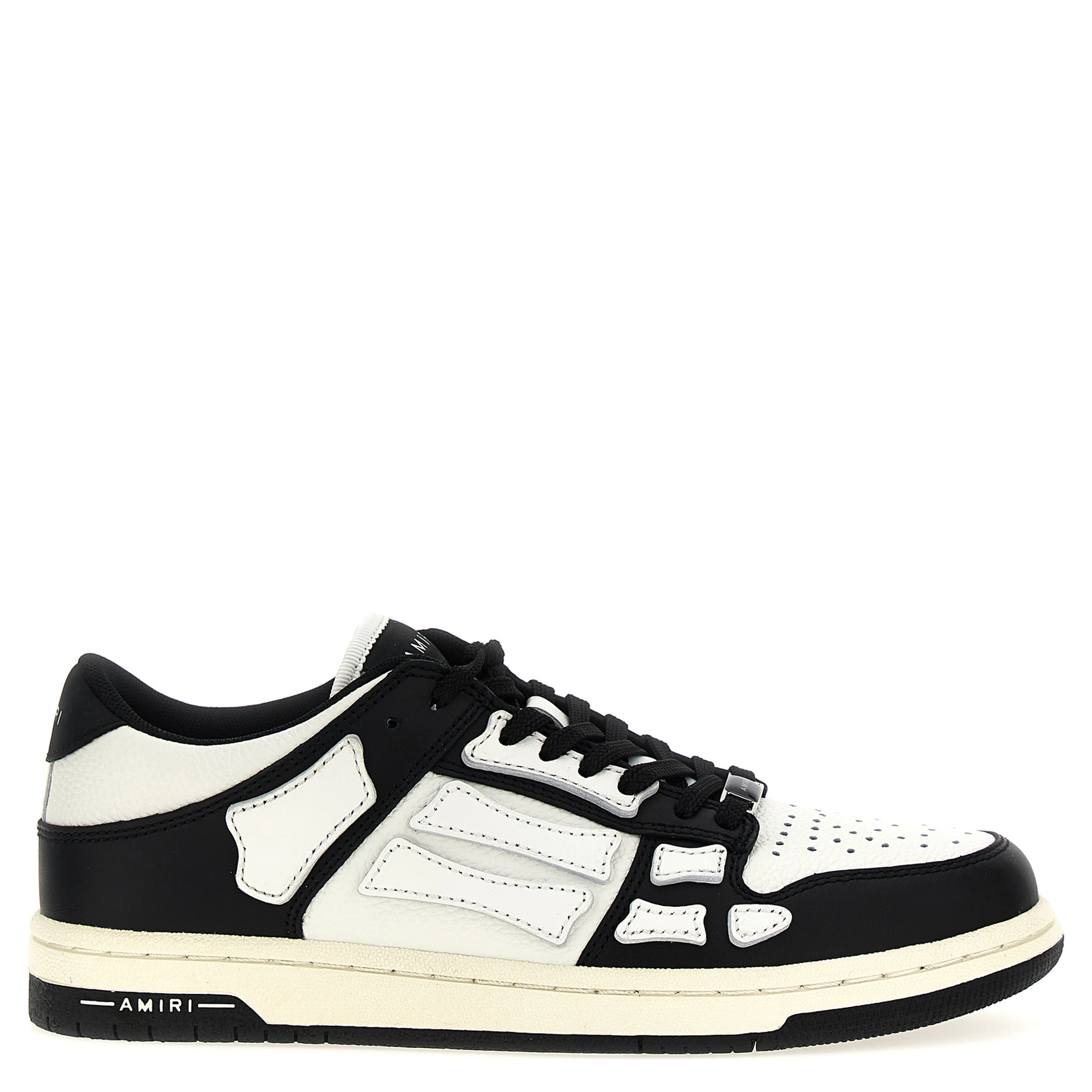 Bicolor Leather Low Top Sneakers