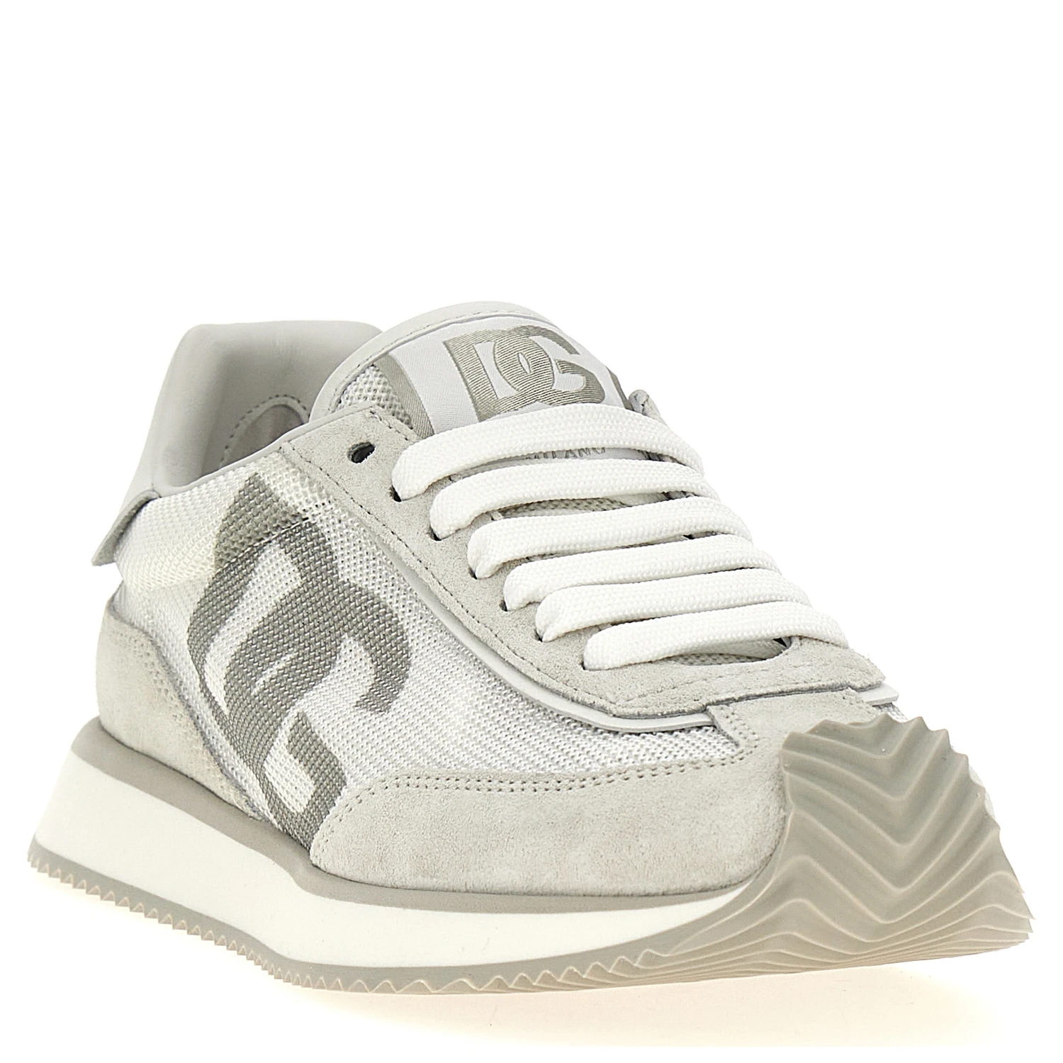 White Calfskin Athletic Sneakers