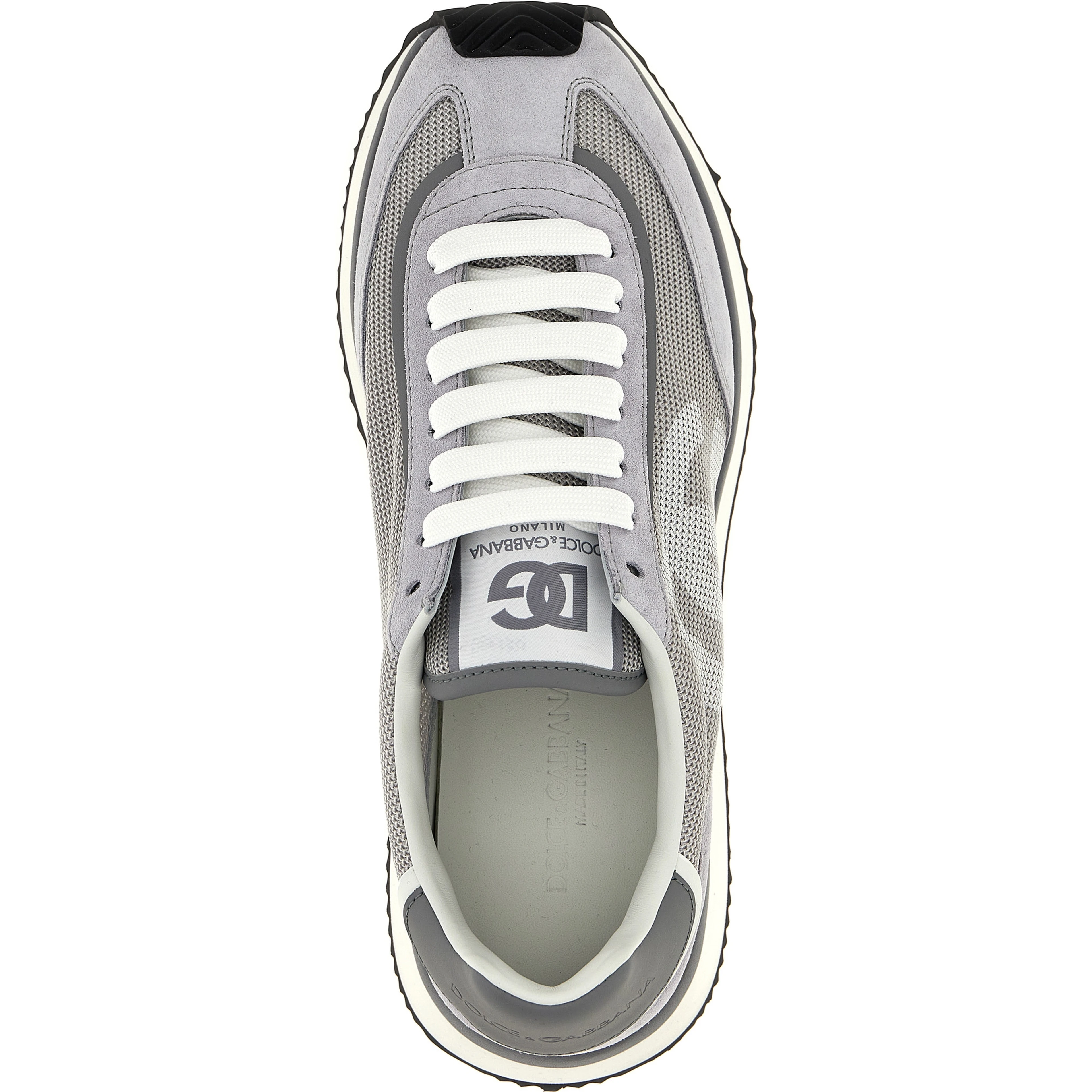 Gray Calfskin Athletic Sneakers