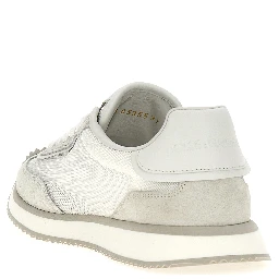 White Calfskin Athletic Sneakers
