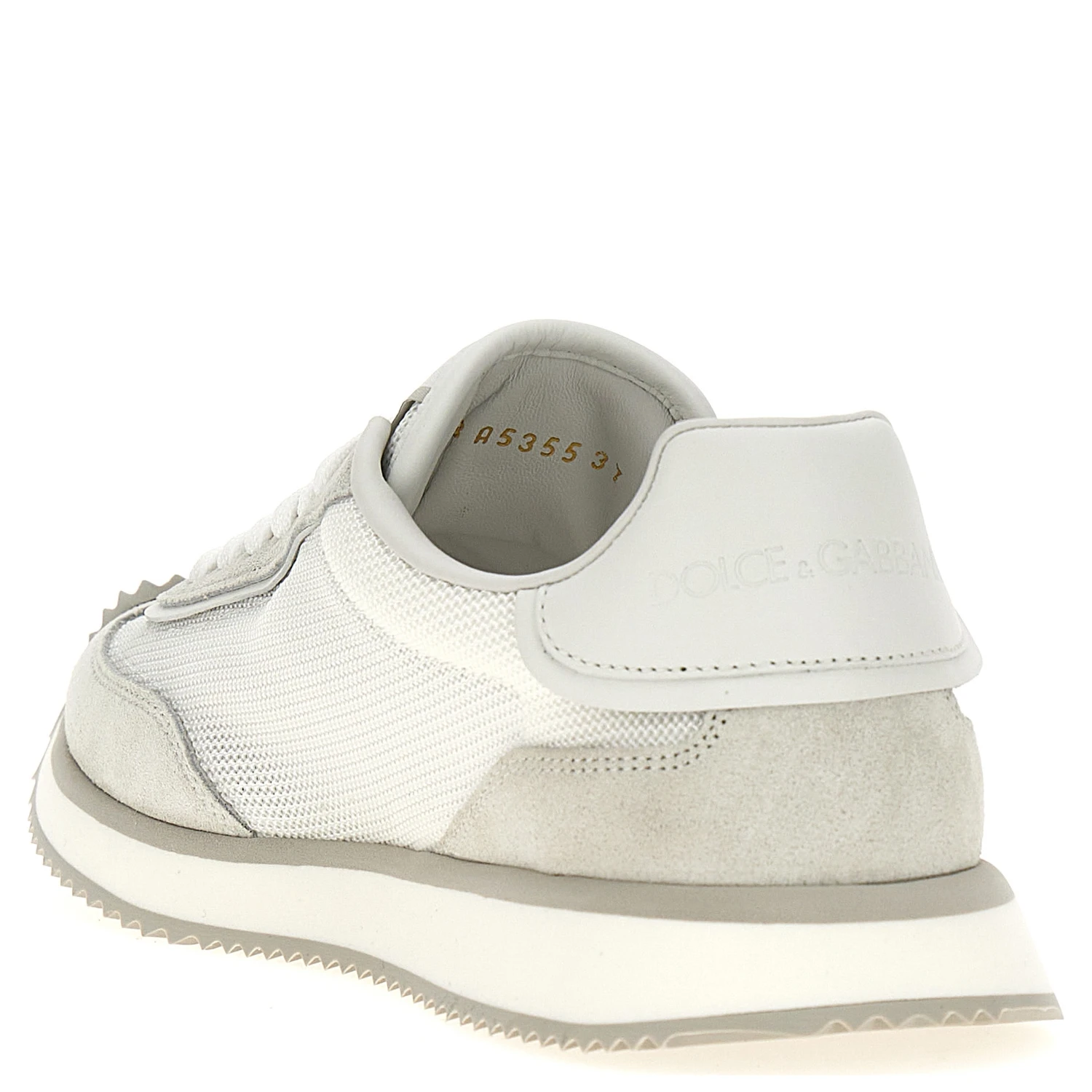 White Calfskin Athletic Sneakers