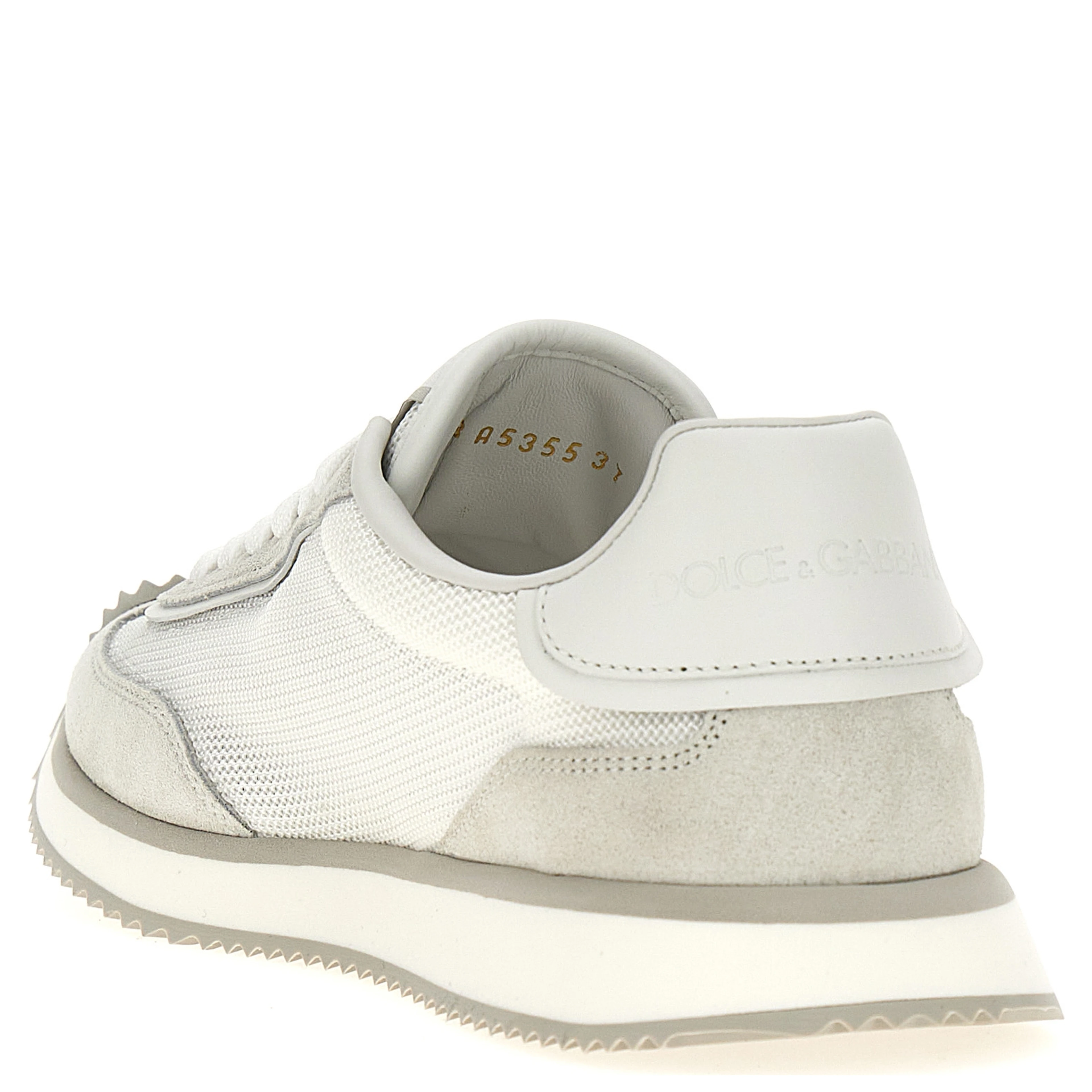 White Calfskin Athletic Sneakers