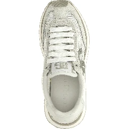 White Calfskin Athletic Sneakers