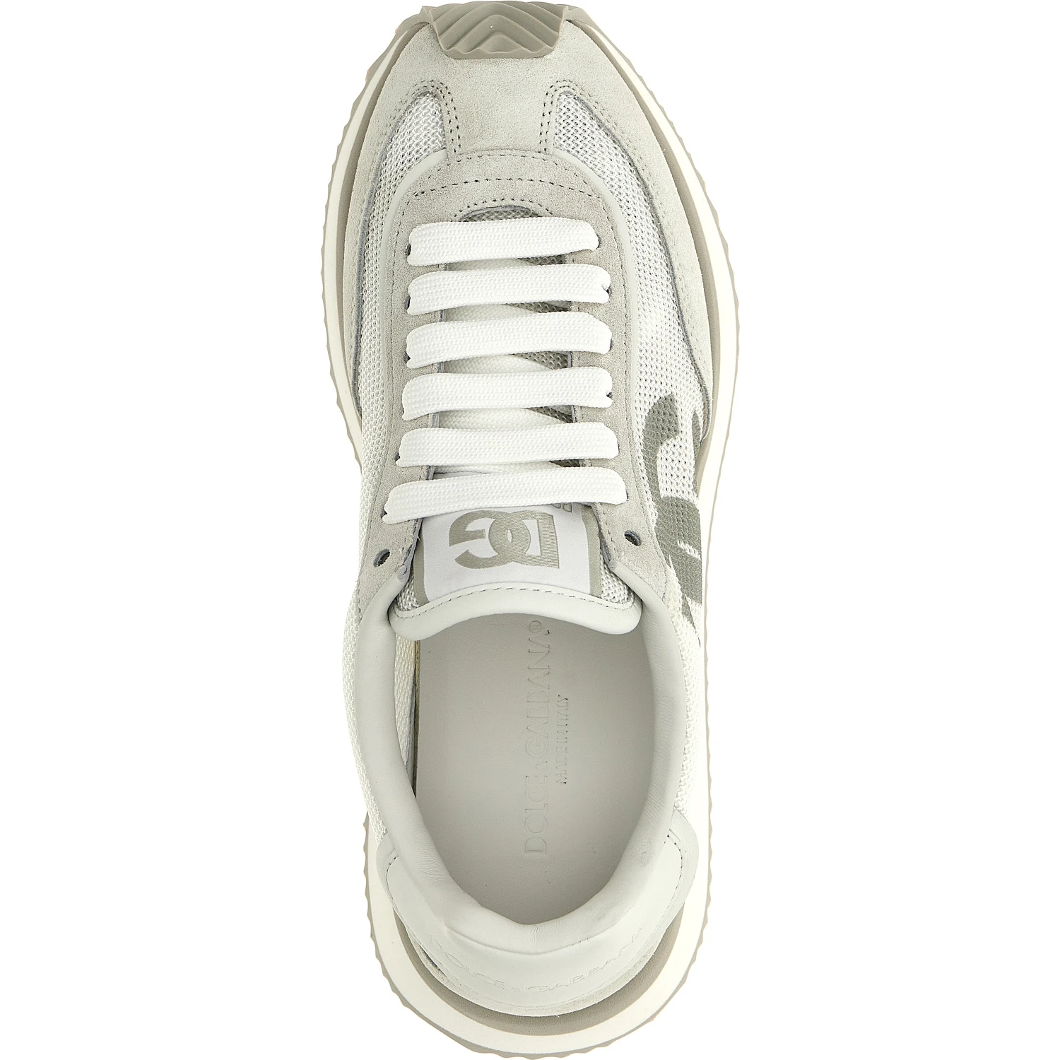 White Calfskin Athletic Sneakers