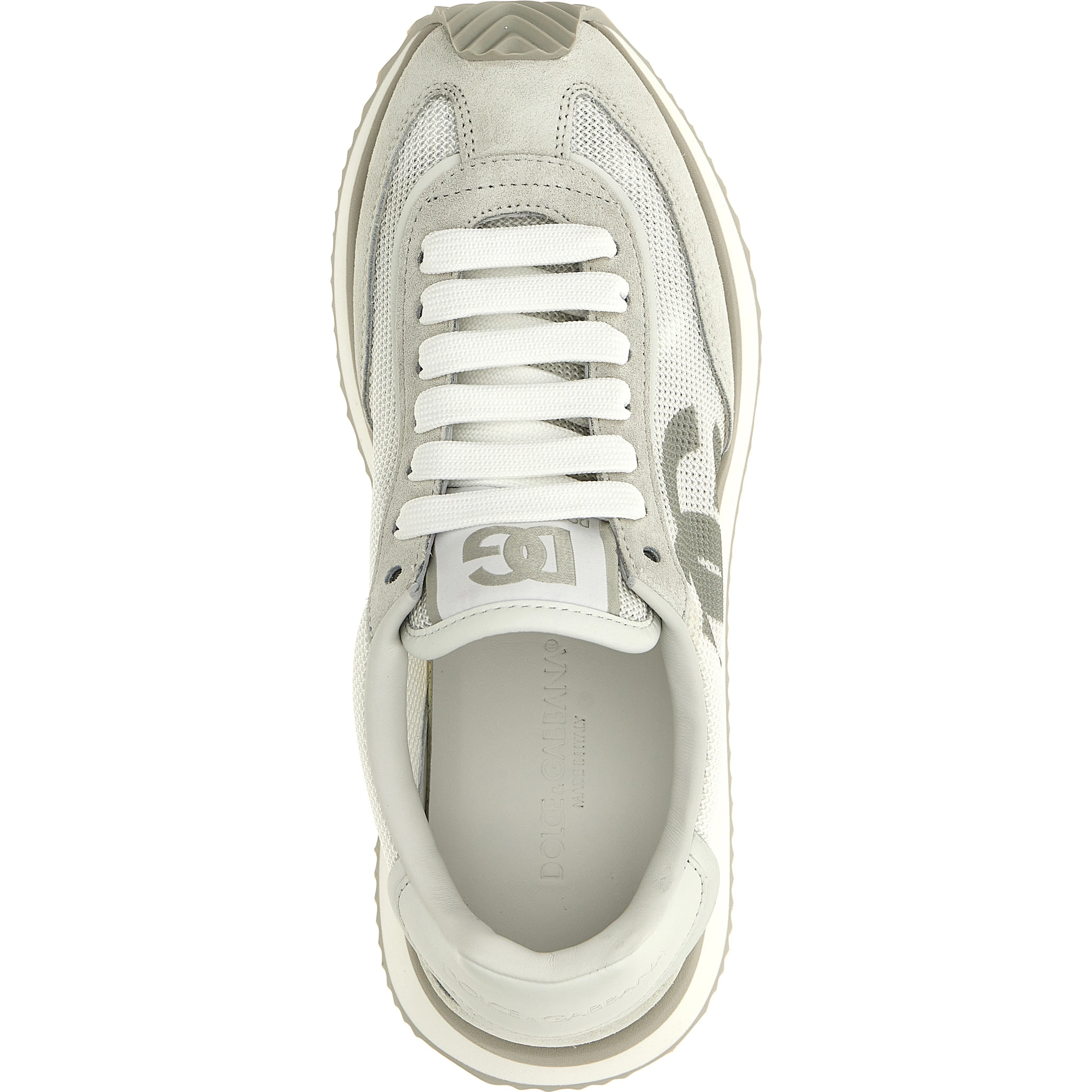 White Calfskin Athletic Sneakers