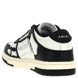 Bicolor Leather Low Top Sneakers