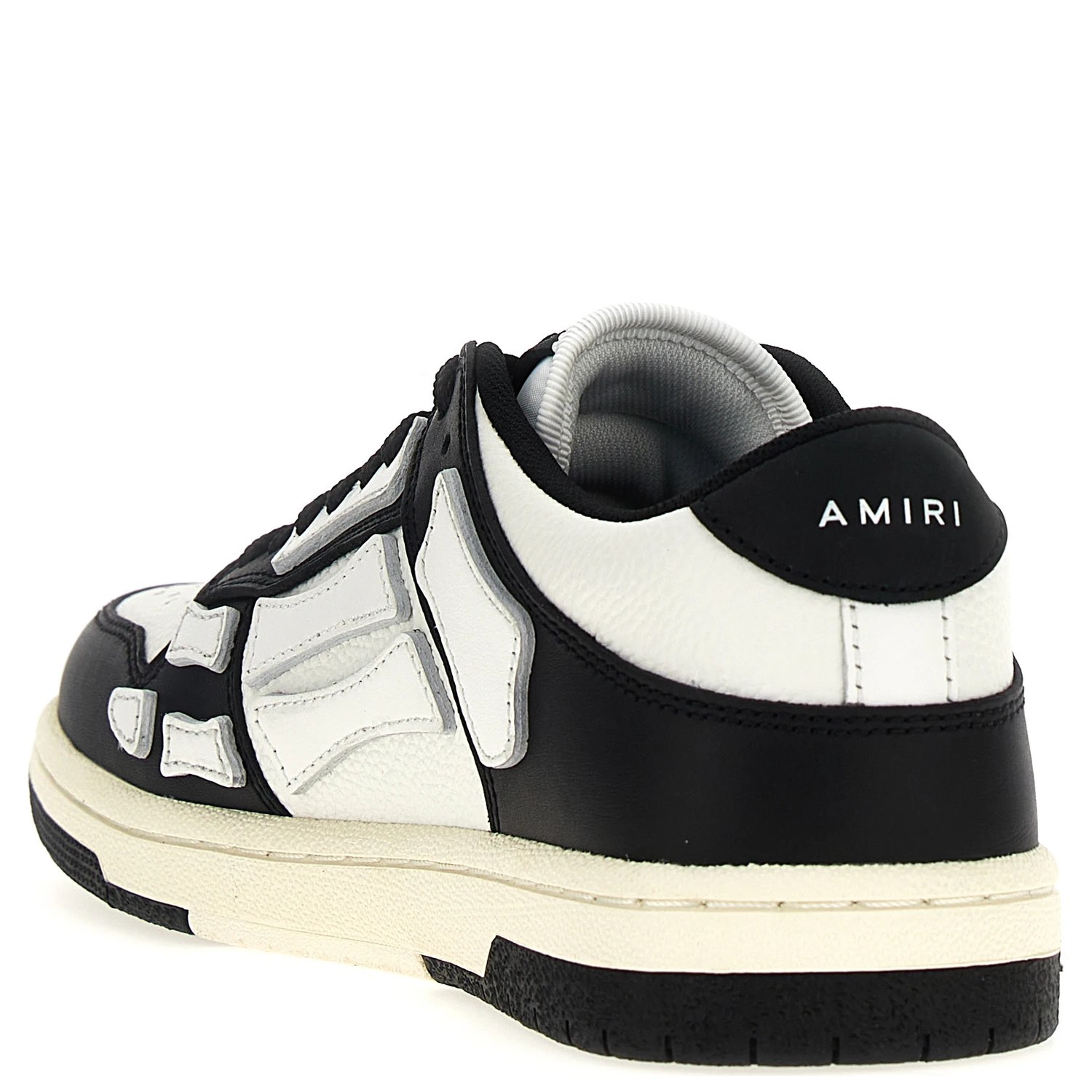 Bicolor Leather Low Top Sneakers