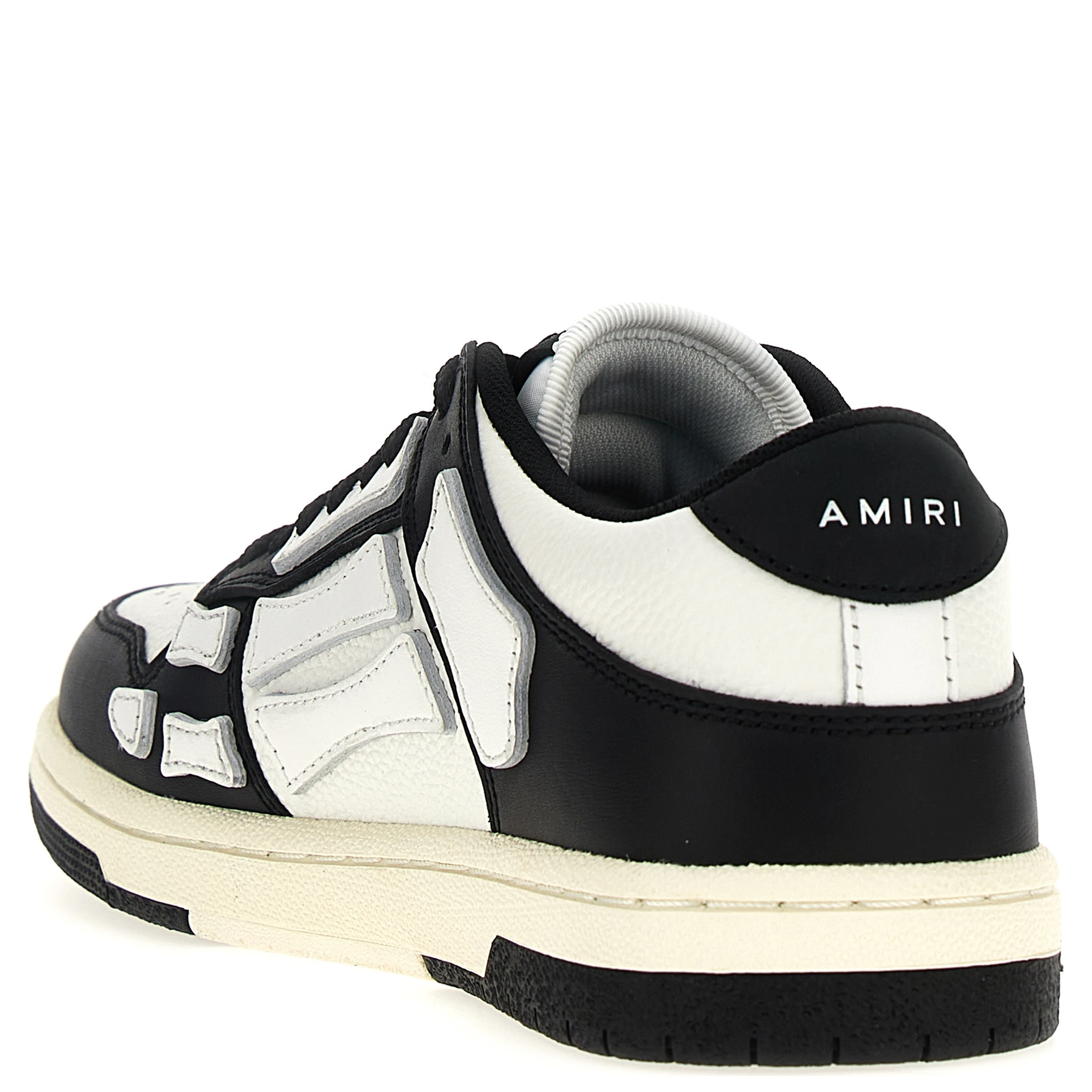 Bicolor Leather Low Top Sneakers