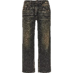 Black Cotton Boyfriend Jeans