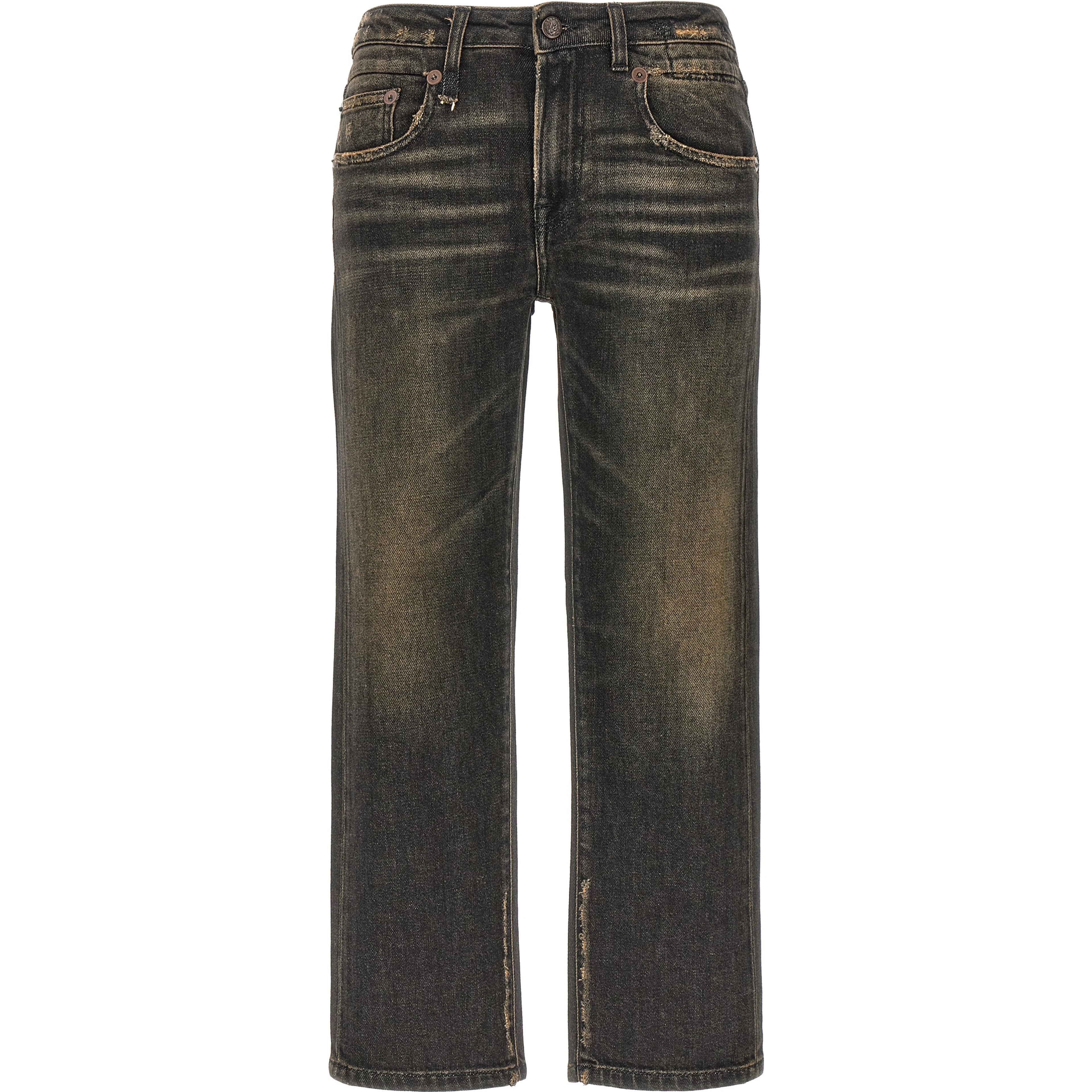 Black Cotton Boyfriend Jeans