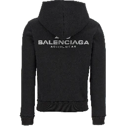 Black Cotton Sweatshirt