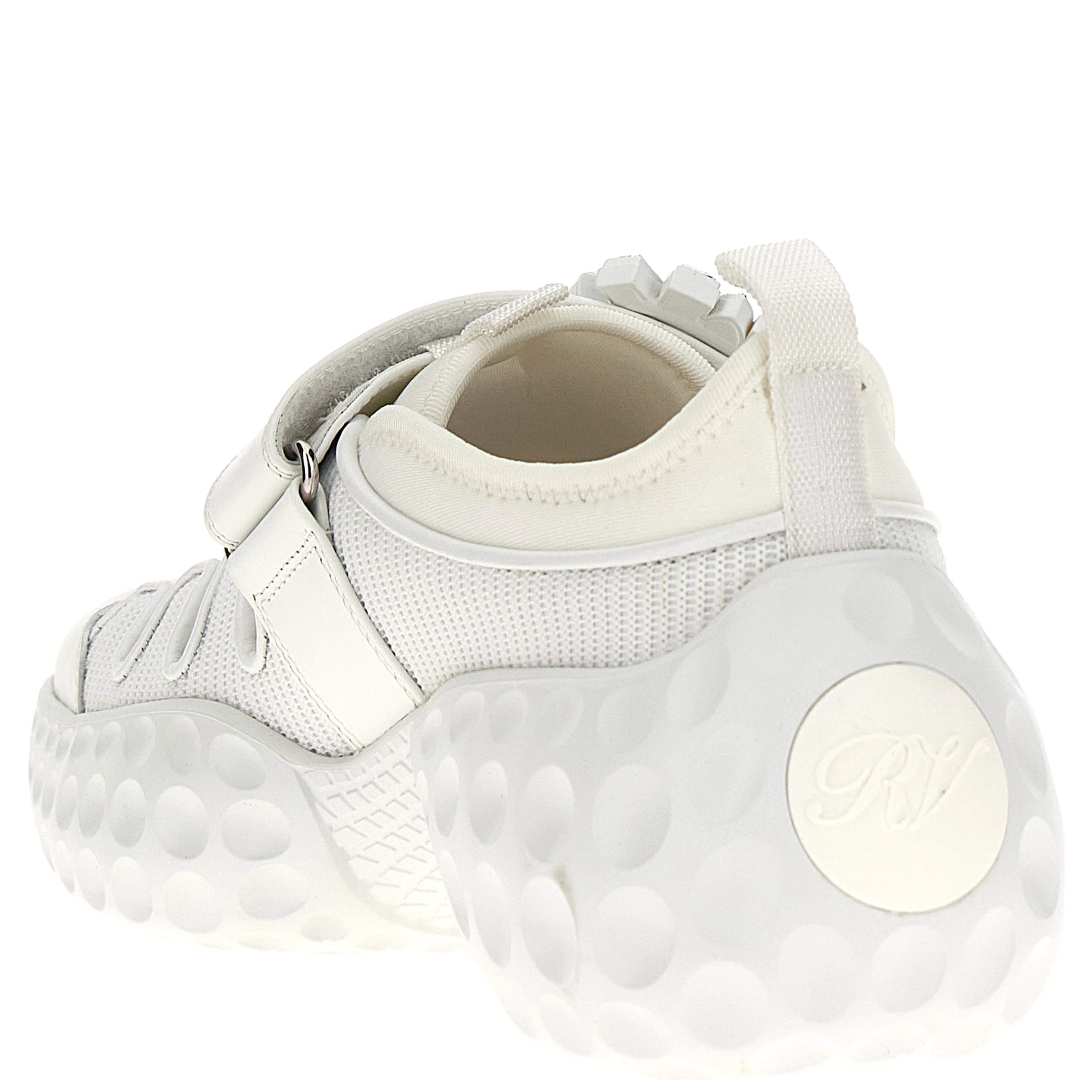 White Polyamide Athletic Sneakers