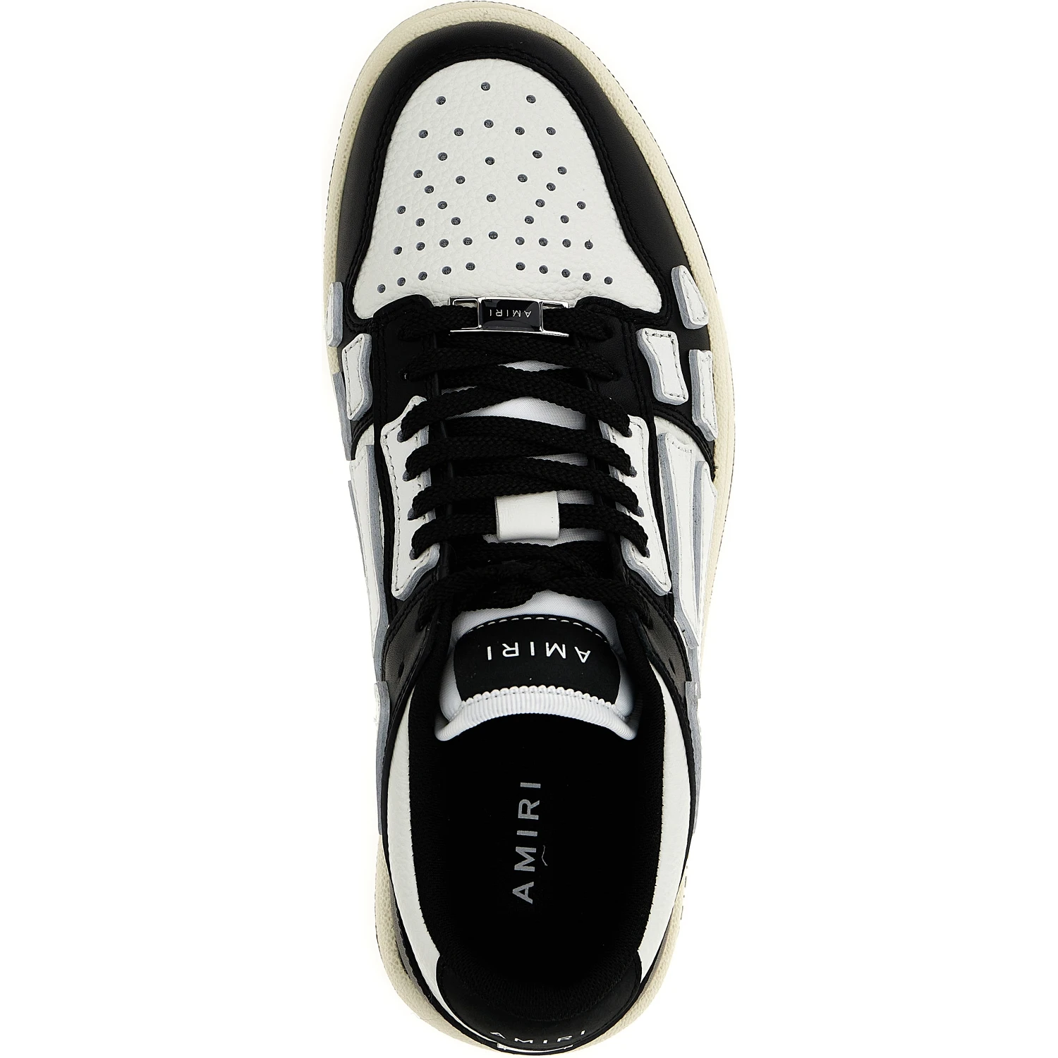 Bicolor Leather Low Top Sneakers