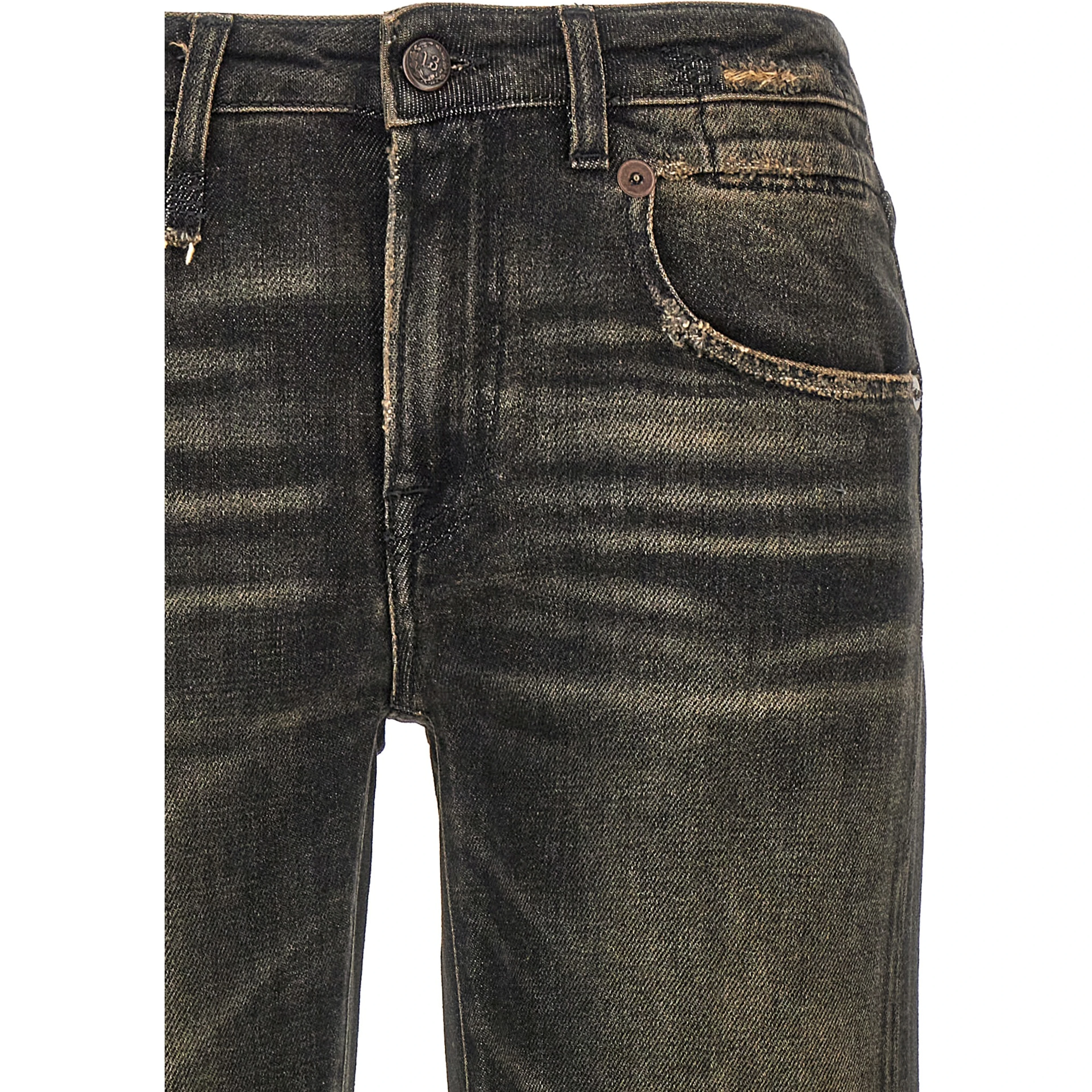 Black Cotton Boyfriend Jeans