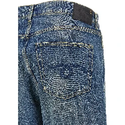 Blue Cotton Relaxed Fit Jeans