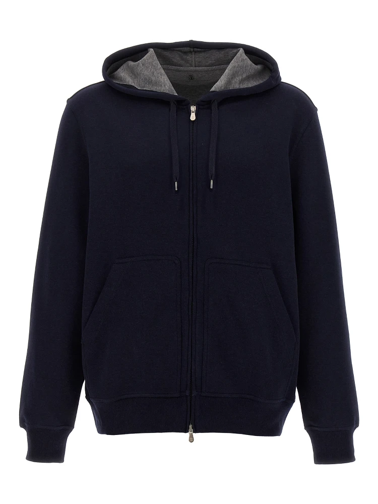 Blue Cotton Sweatshirt