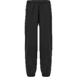 Black Virgin Wool Casual Pants
