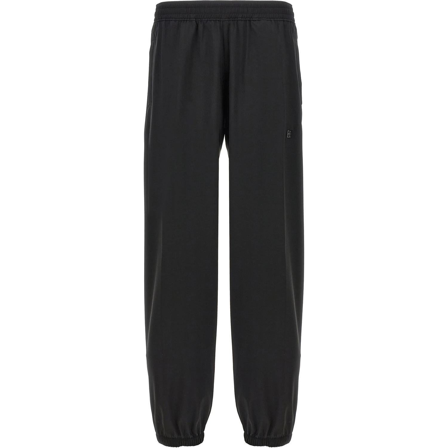 Black Virgin Wool Casual Pants