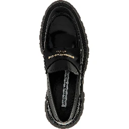 Black Cowhide Slip-On Loafers