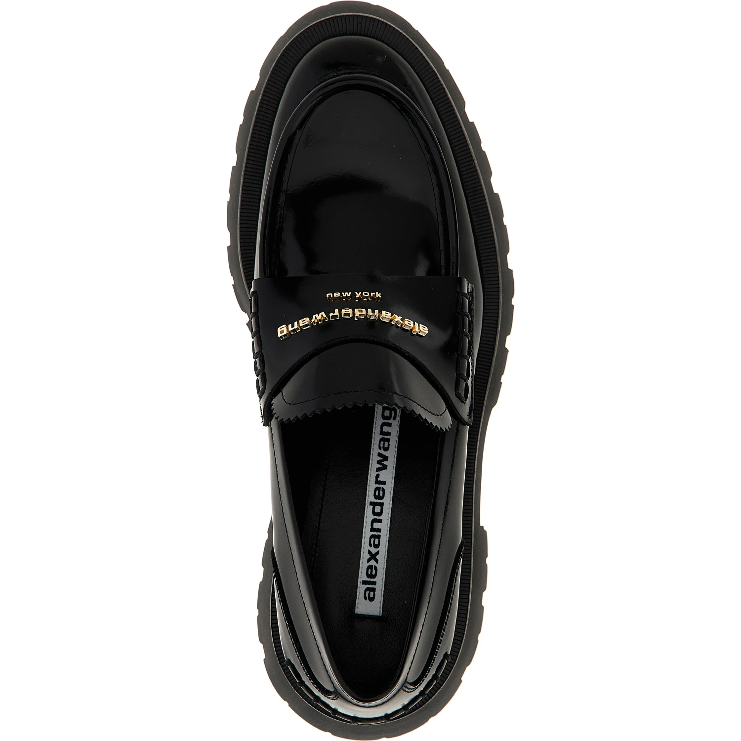 Black Cowhide Slip-On Loafers