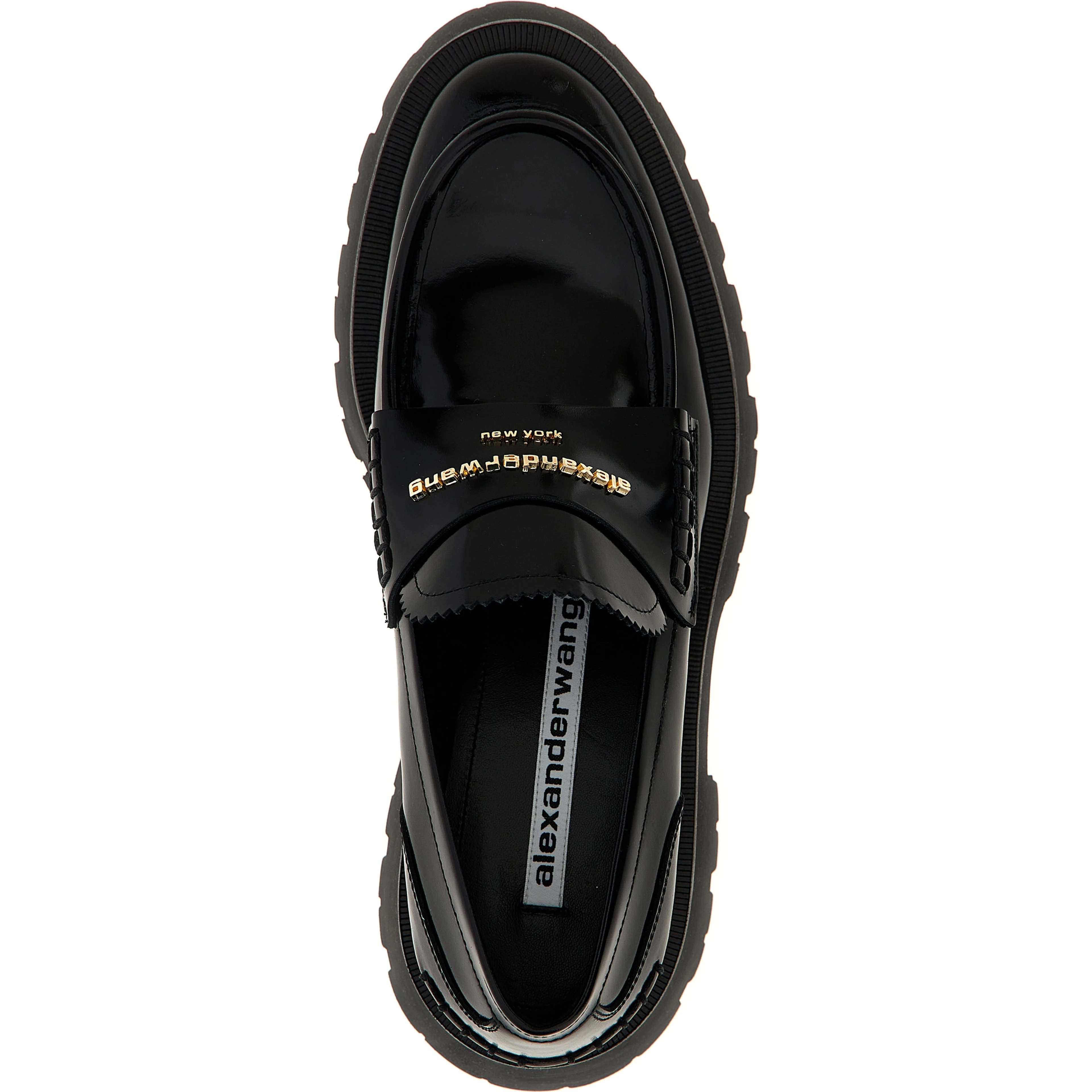 Black Cowhide Slip-On Loafers