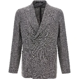 Gray Virgin Wool Blazer