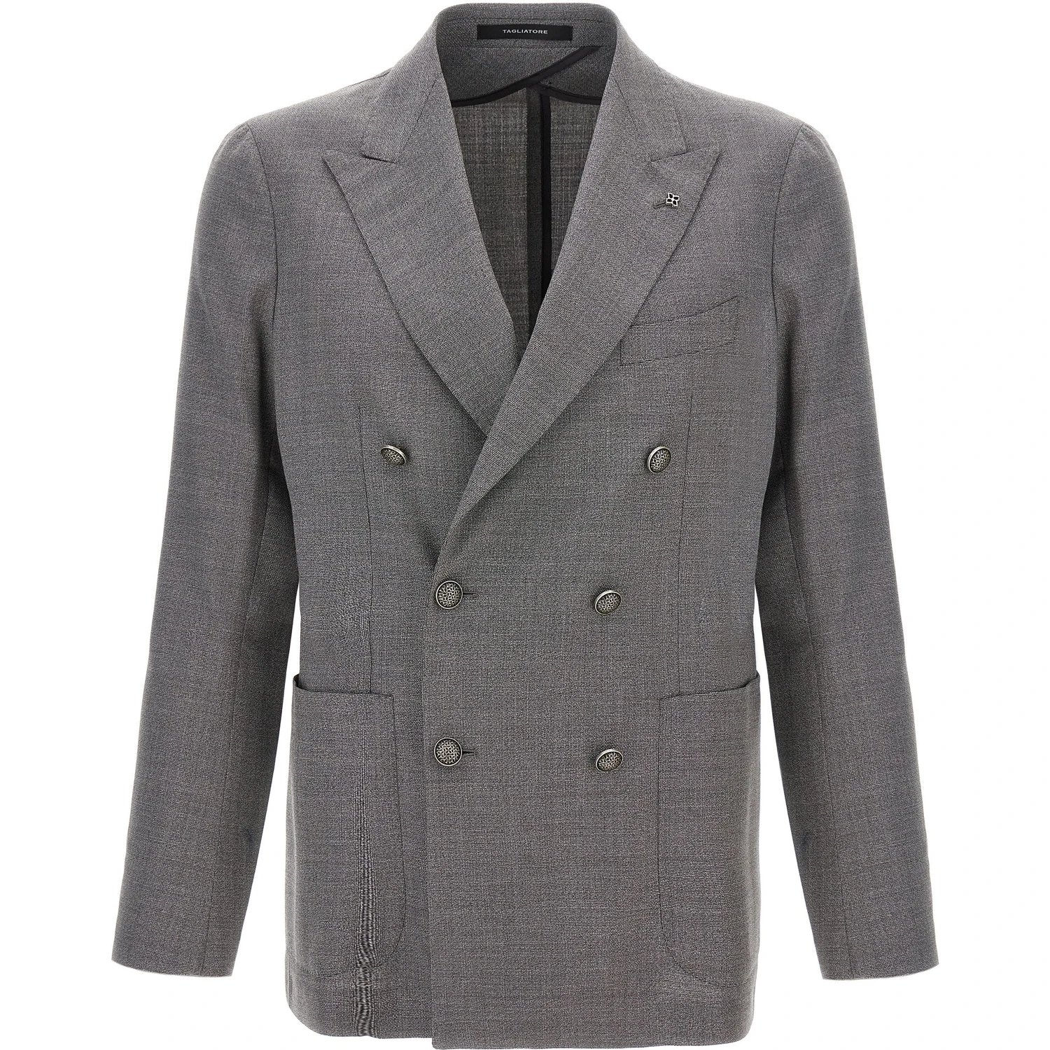 Gray Virgin Wool Blazer