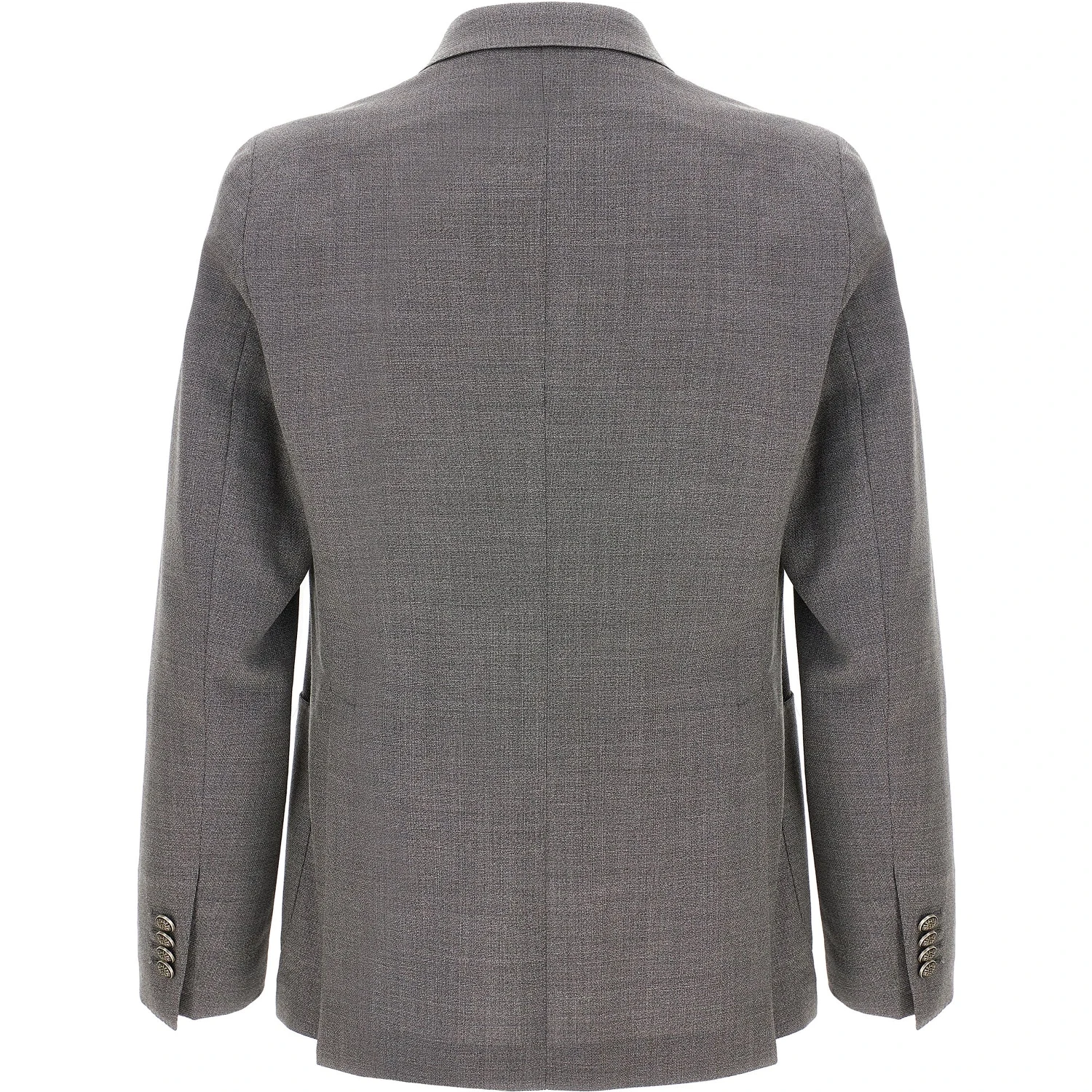 Gray Virgin Wool Blazer
