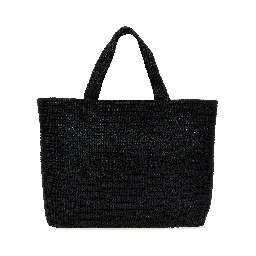 Black Viscose Tote Bag