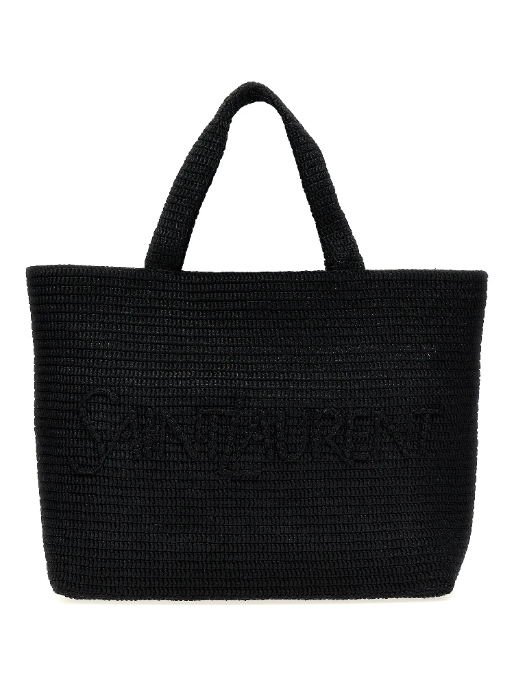 Black Viscose Tote Bag