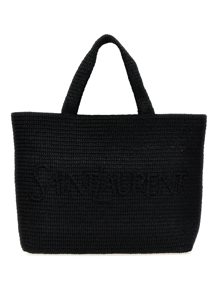 Black Viscose Tote Bag