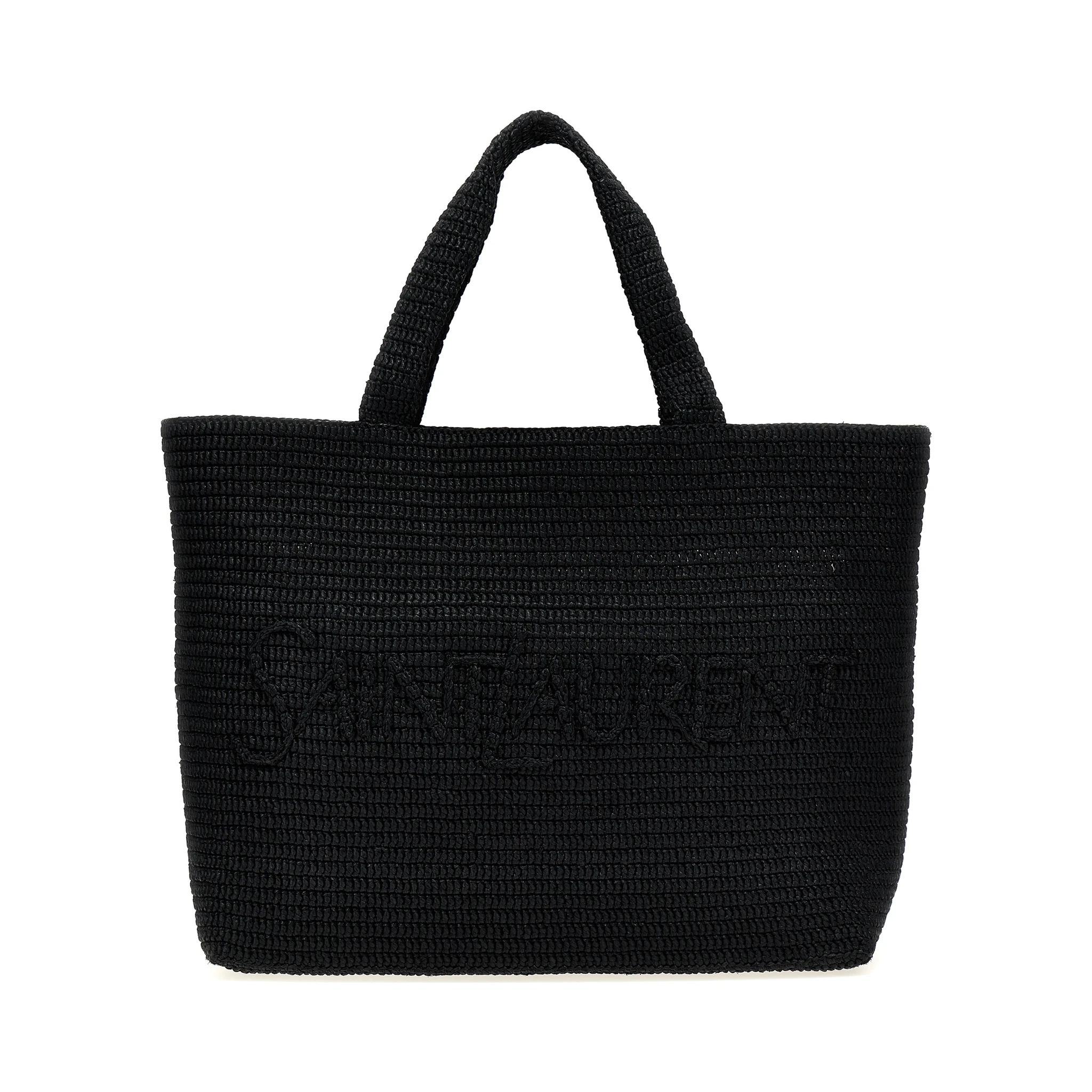 Black Viscose Tote Bag