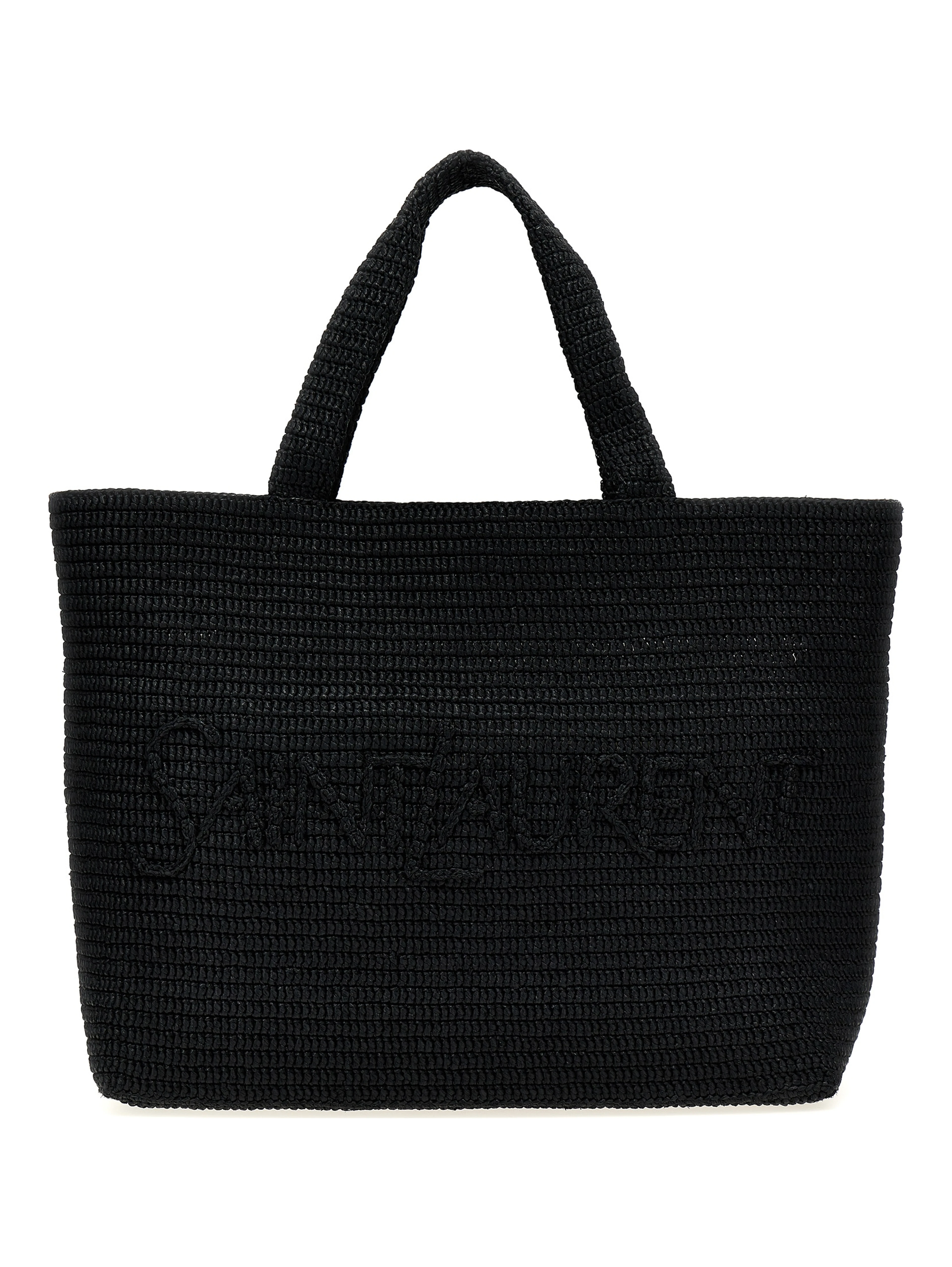 Black Viscose Tote Bag