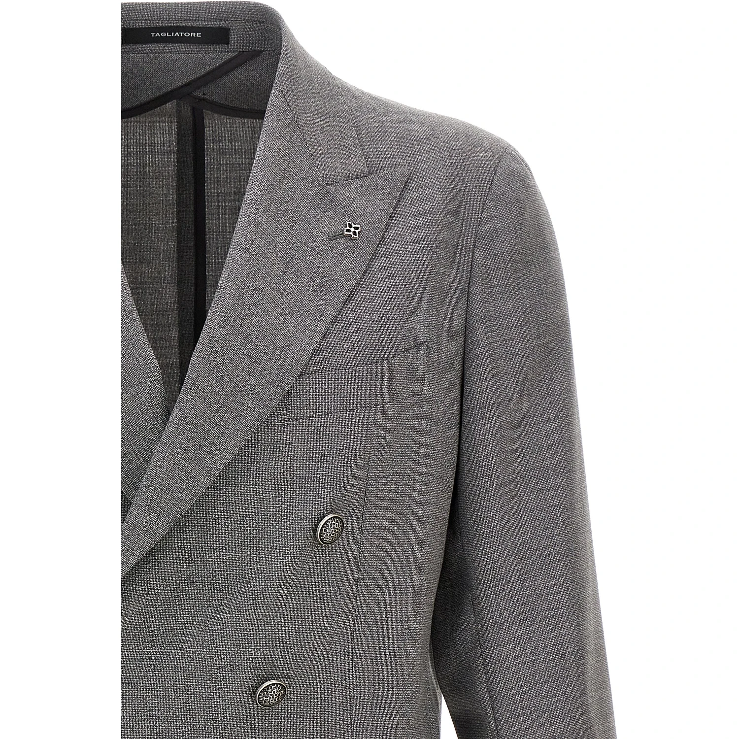 Gray Virgin Wool Blazer