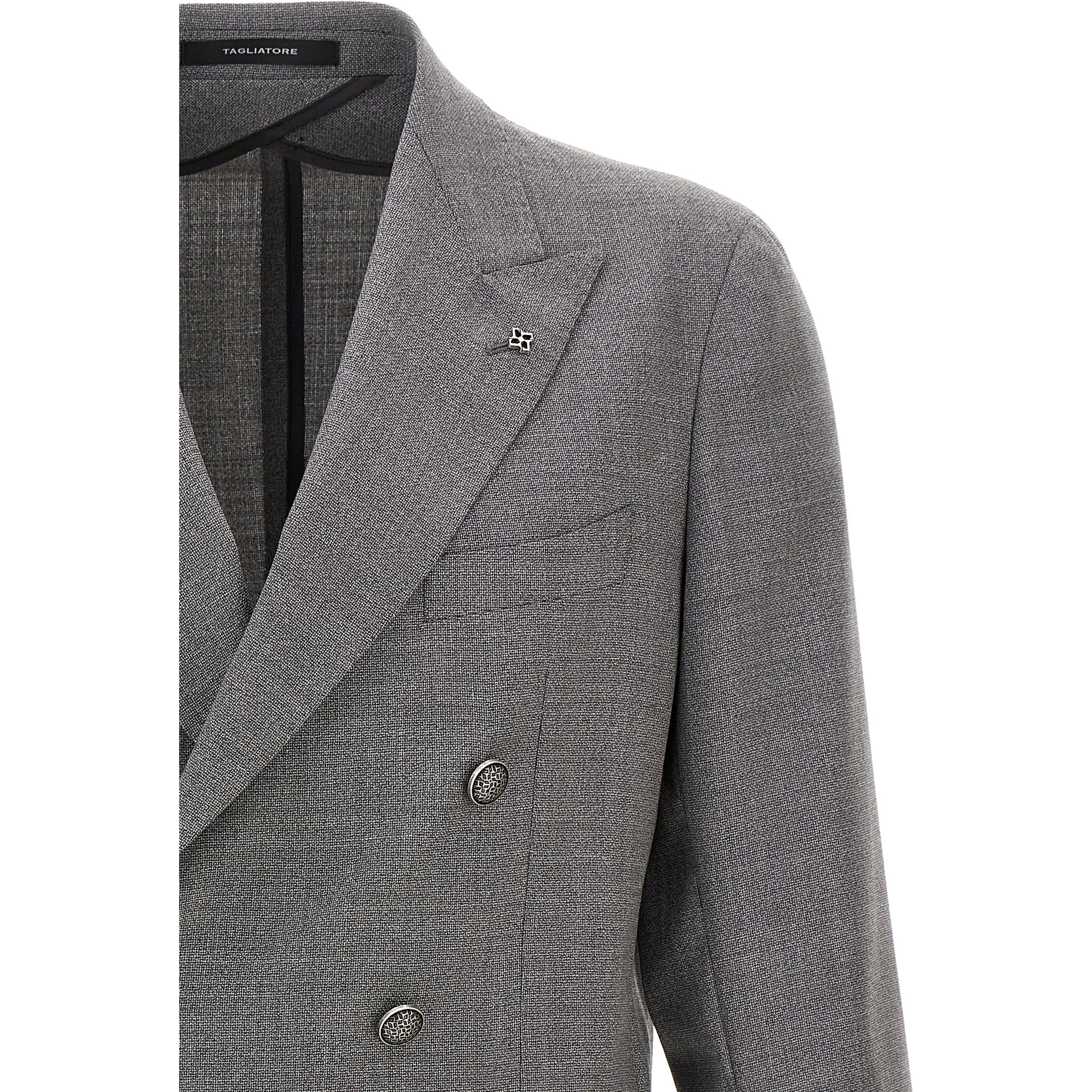 Gray Virgin Wool Blazer
