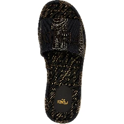 Brown Cotton Slides