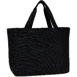 Black Viscose Tote Bag