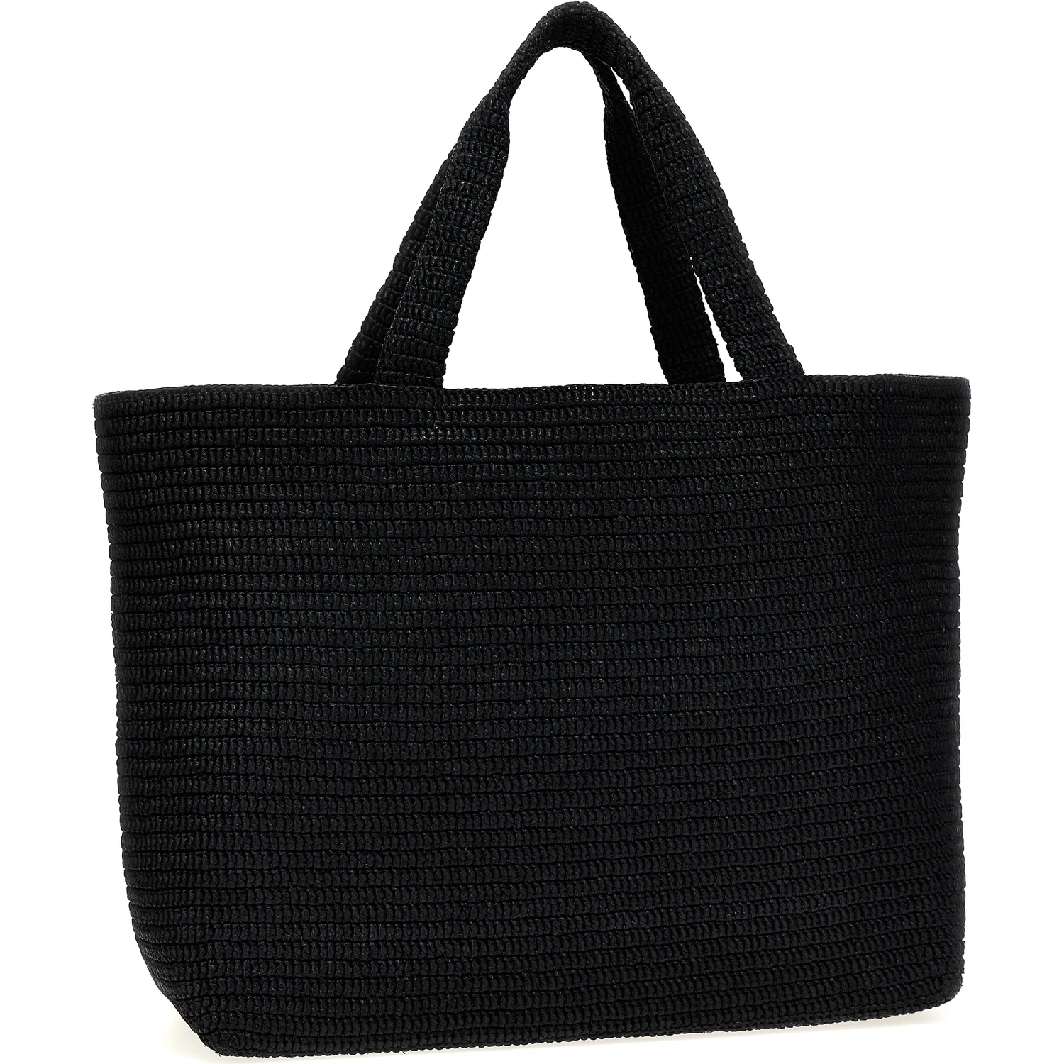 Black Viscose Tote Bag