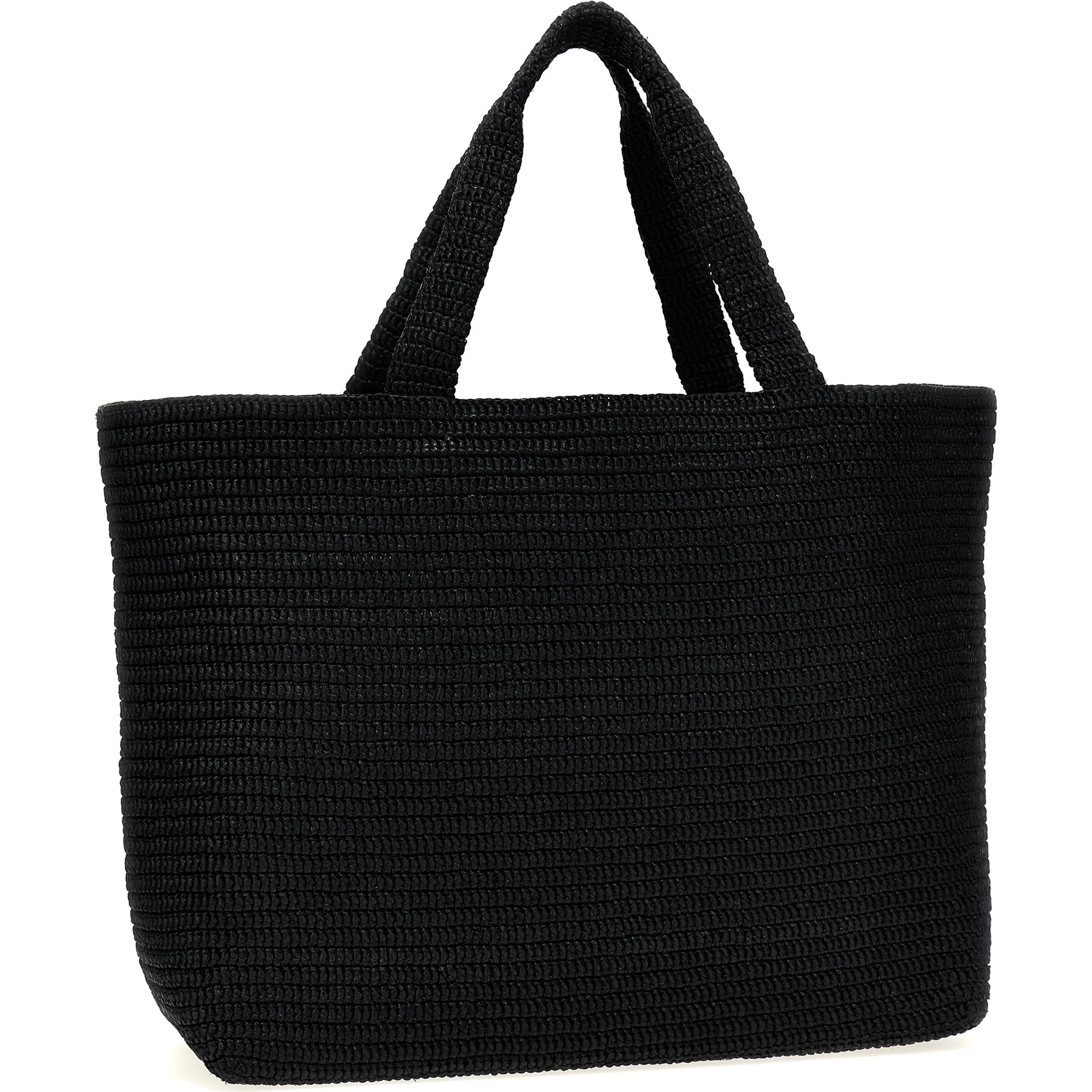 Black Viscose Tote Bag