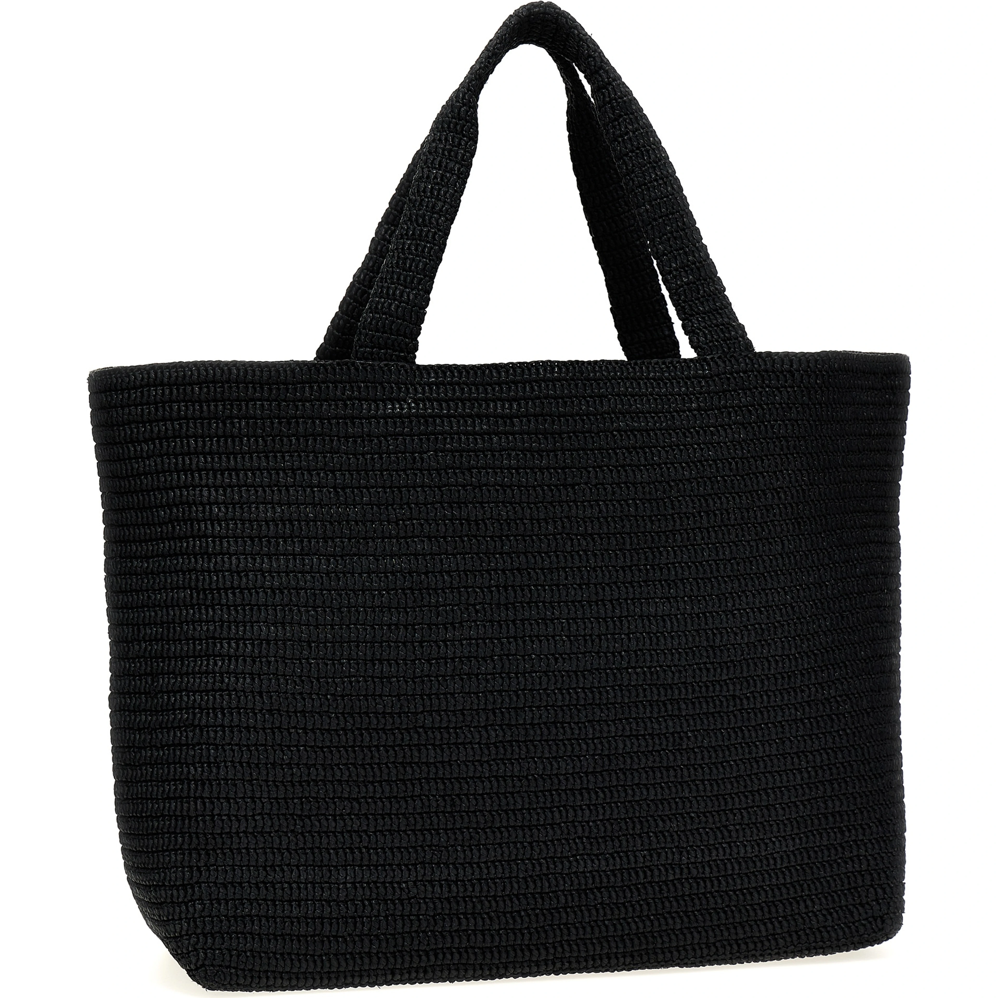 Black Viscose Tote Bag