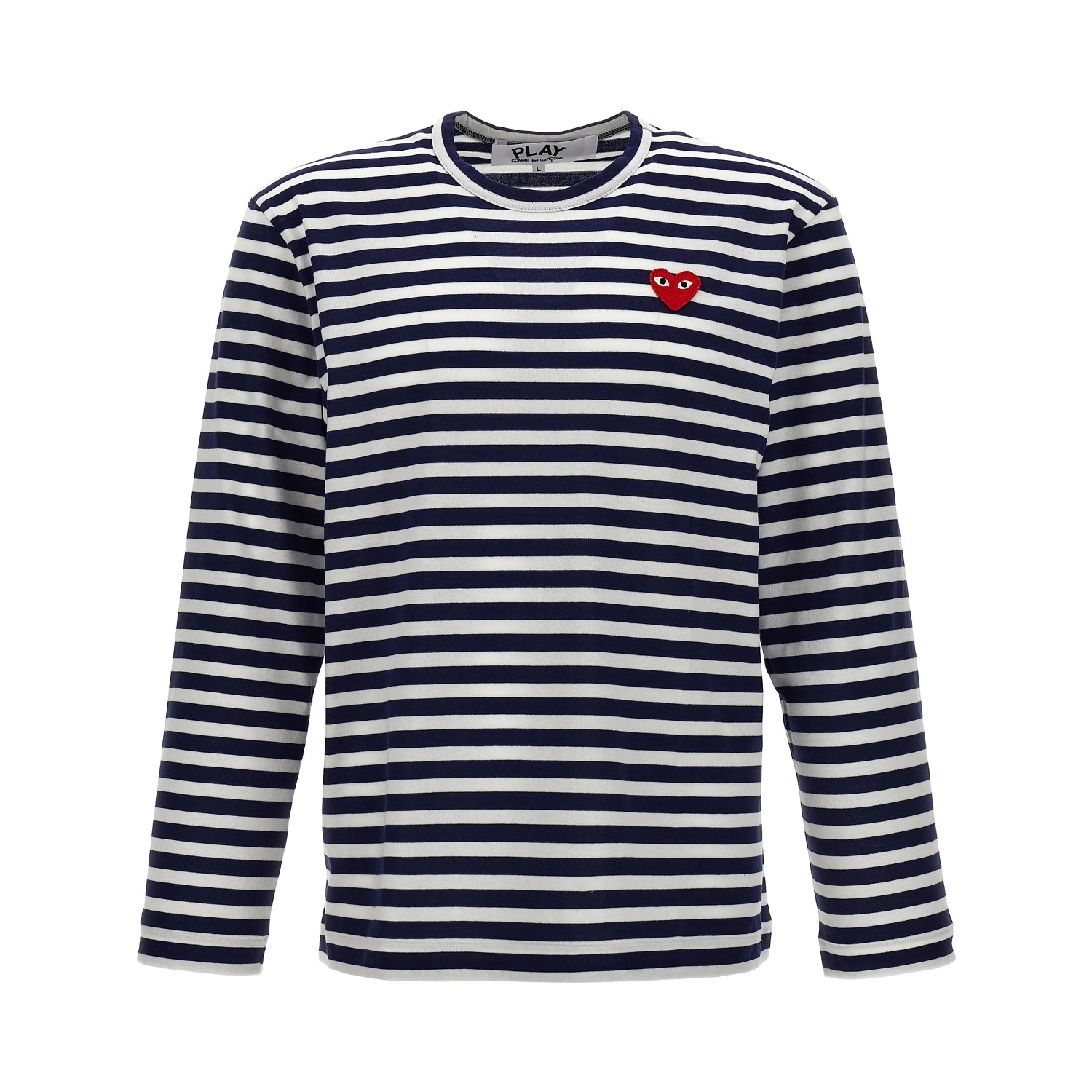 Blue Cotton Long Sleeve T-Shirt