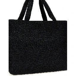 Black Viscose Tote Bag