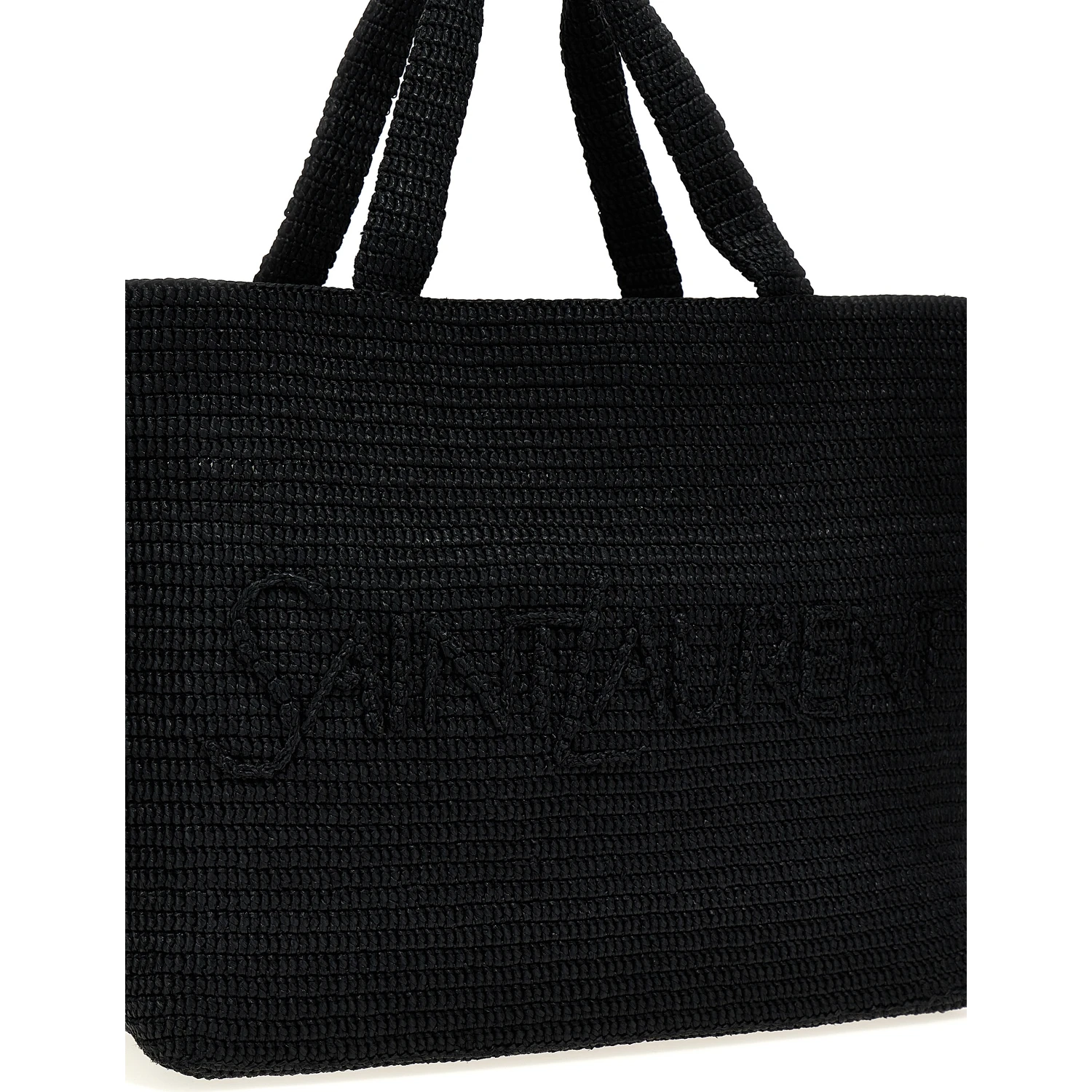 Black Viscose Tote Bag