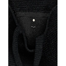 Black Viscose Tote Bag