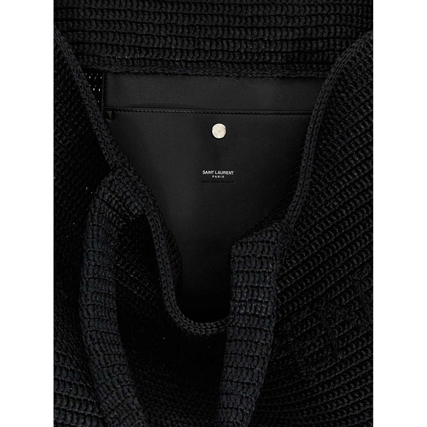 Black Viscose Tote Bag