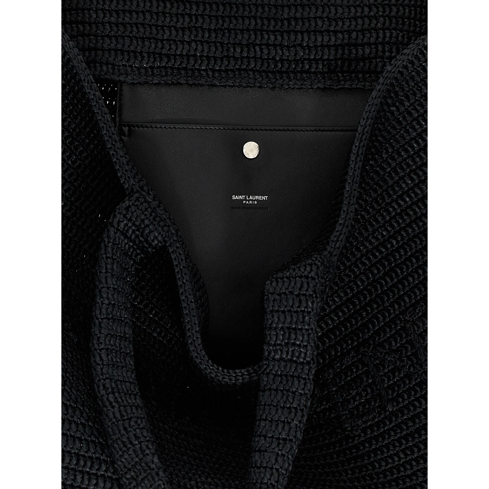 Black Viscose Tote Bag