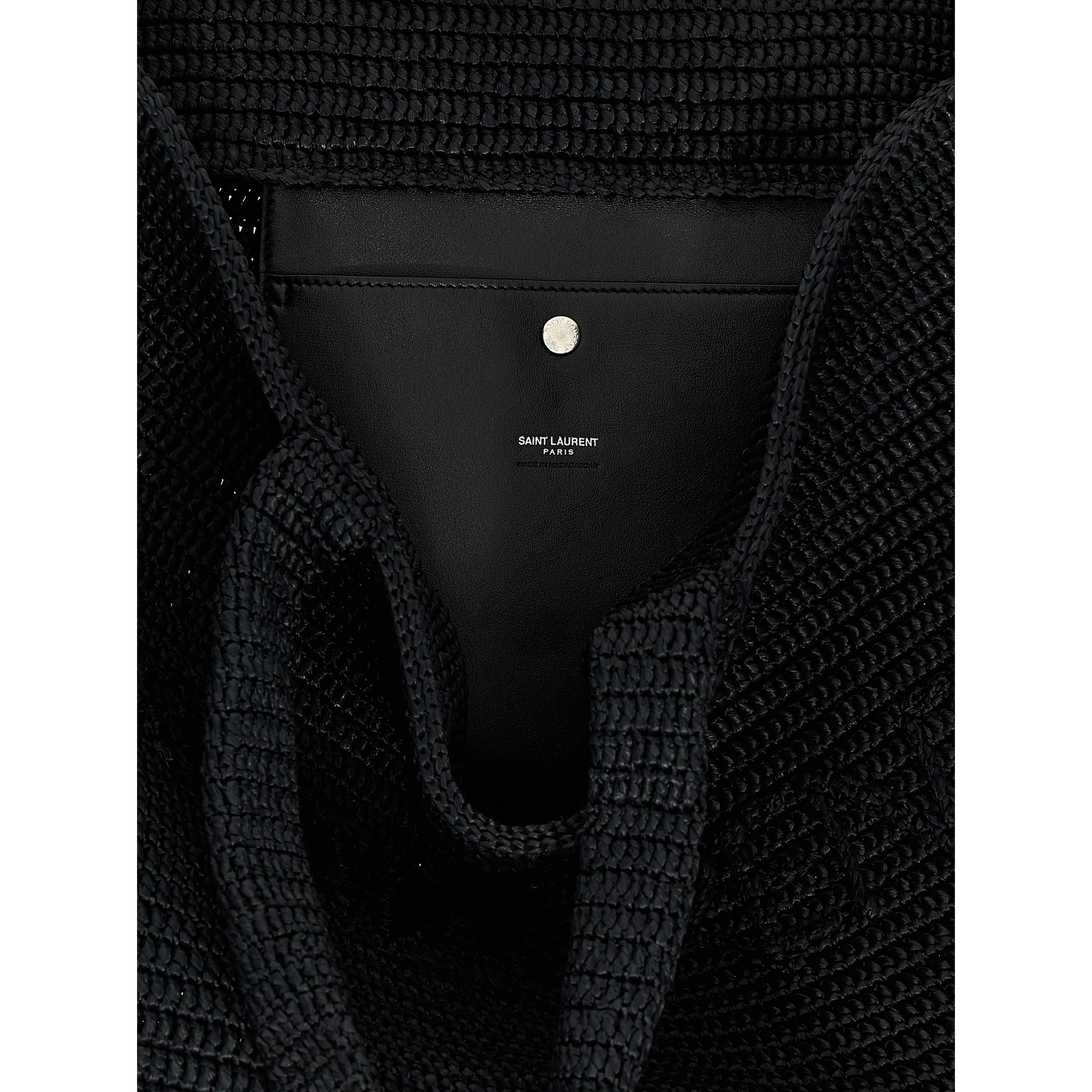 Black Viscose Tote Bag