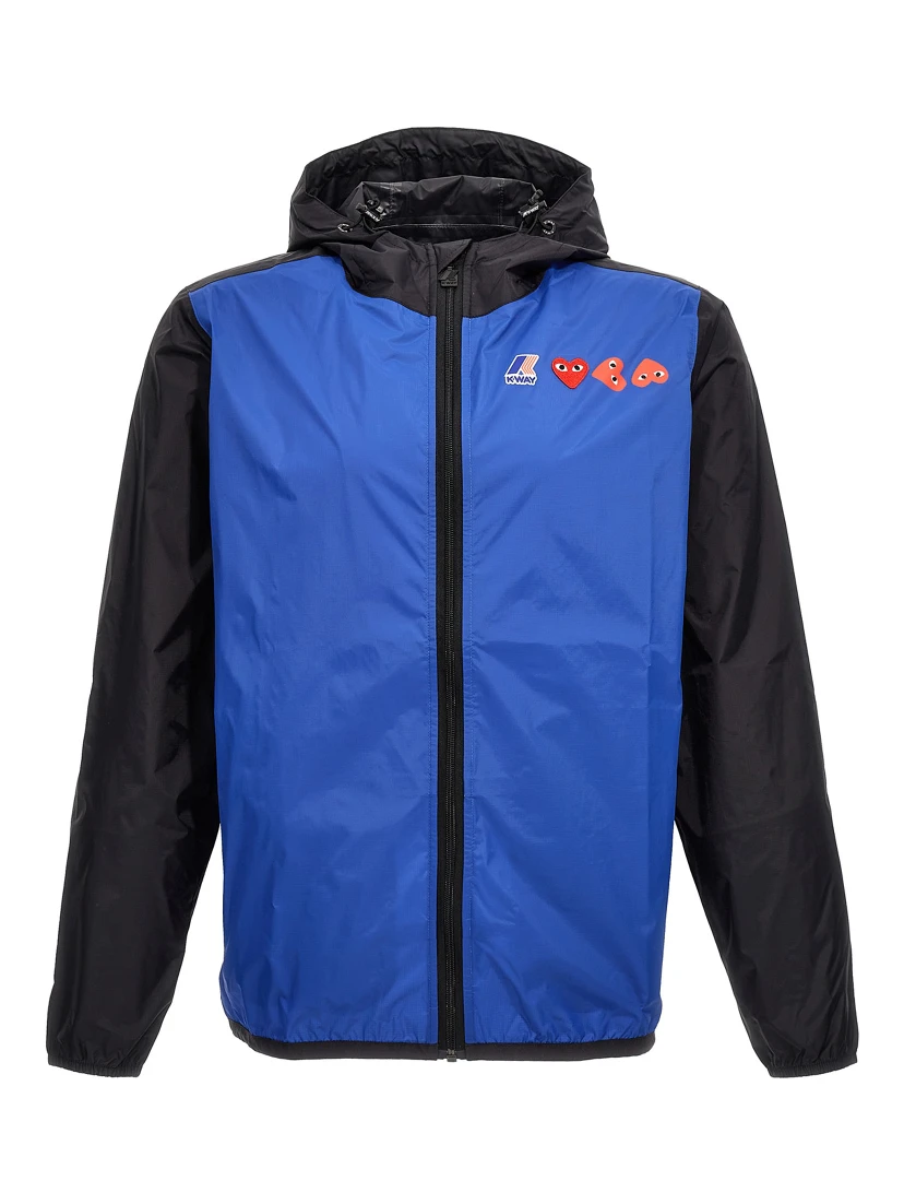Blue Nylon Shell Jacket